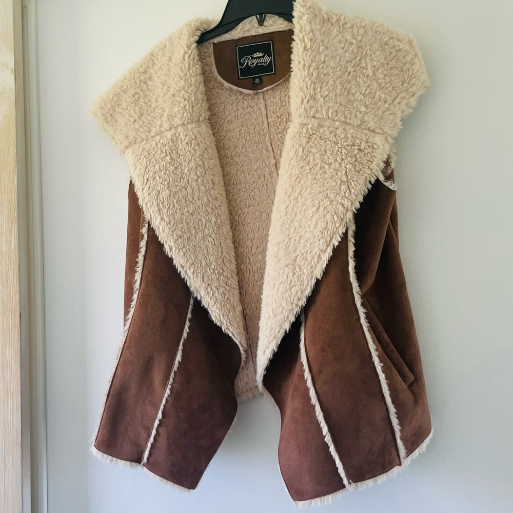 Suede and Fur Vest